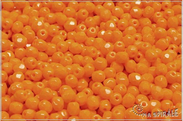 Ohovky 4 mm, Opaque Orange, 50 ks