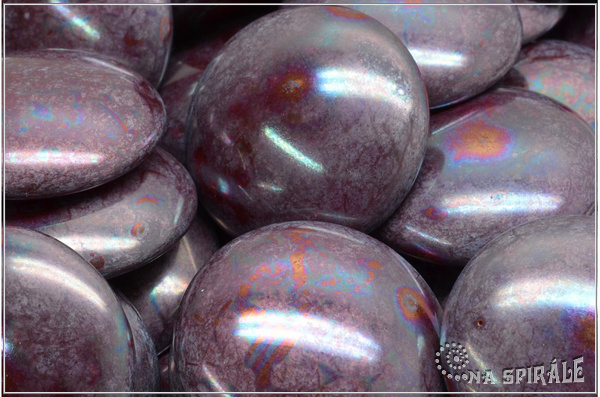 Kaboon kulat 25 mm - Opaque Dark Red Nebula, 1 ks