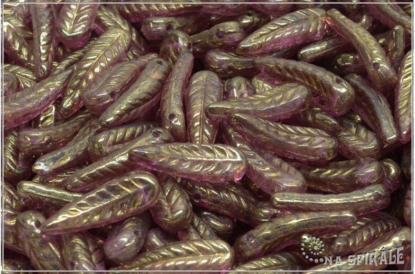 Peka 5x17 mm, Crystal Violet-Gold Luster, 12 ks