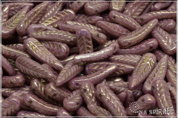 Peka 5x17 mm, Chalk Violet-Gold Luster, 12 ks
