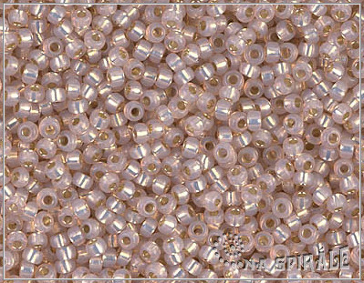 Miyuki Dyed Blush Silver Lined, MRR-11-0579, 10 g