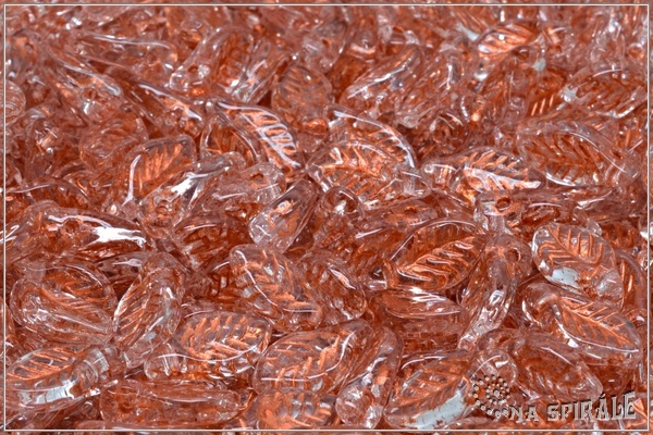 List bobkov 6x12 mm - Crystal, Copper Wash, 20 ks