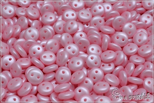 oka dvoudrkov 6 mm, Powdery Pink, 50 ks