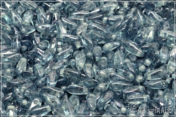 Jazky 8x2,5 mm, Crystal Blue Luster, 5 g