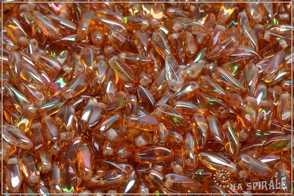 Jazky 8x2,5 mm, Crystal Apricot Full, 5 g