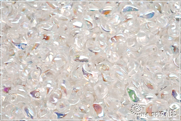Lily Petal 4x6 mm - Crystal AB, 30 ks