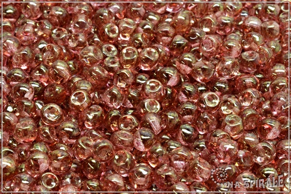 Houbi�ky 4x3 mm, Crystal Red Teracota, 50 ks