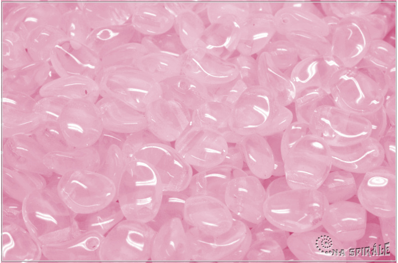 Tulip Petal 6x8 mm - Pink Opal, 30 ks