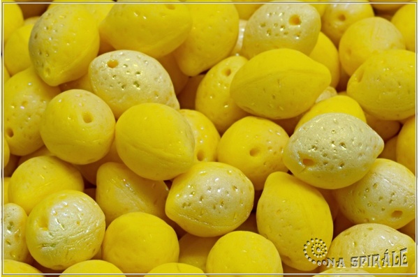Citron - Lemon 10x14 mm, Opaque Yellow Matted AB, 6 ks