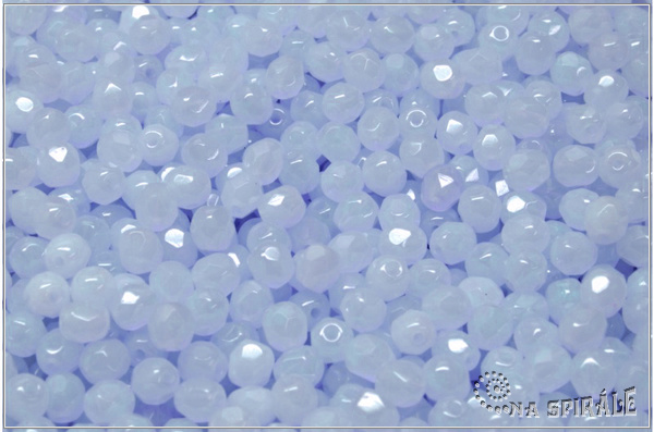 Ohovky 4 mm, Light Pastel Blue Opal, 50 ks