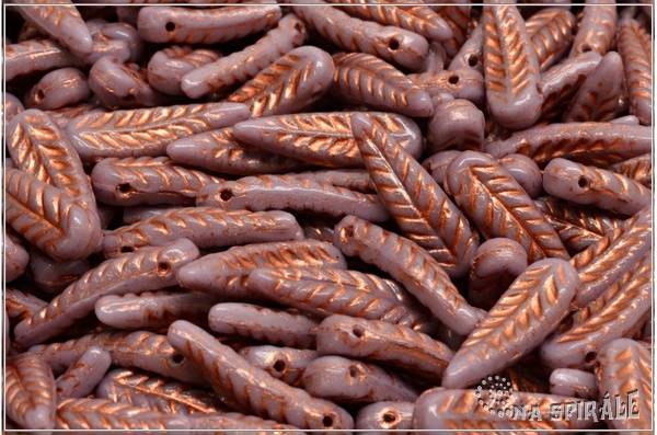 Peka 5x17 mm, Opaque Lavender Copper Wash, 12 ks