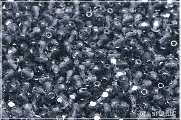 Oh�ovky 4 mm, Transparent Dark Montana Gray, 50 ks