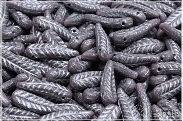 Peka 5x17 mm, Opaque Lavender Silver Wash, 12 ks