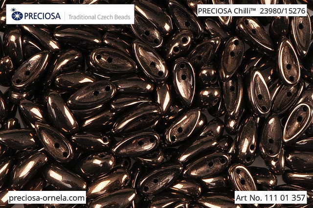 Preciosa Chilli, Metallic Chocolate, 30 ks