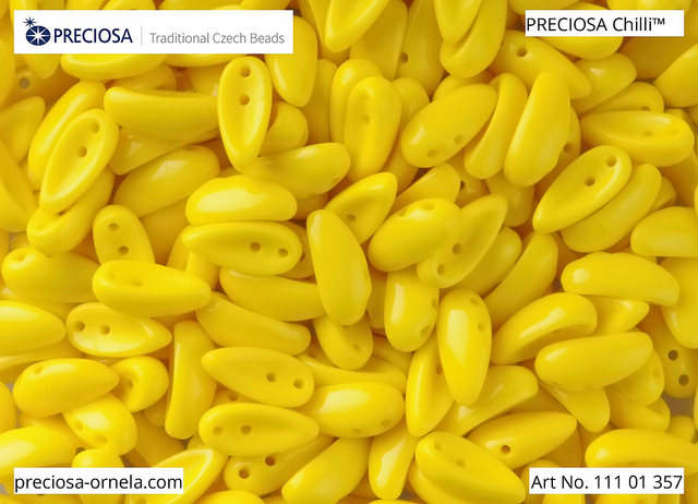 Preciosa Chilli, Opaque Yellow, 30 ks