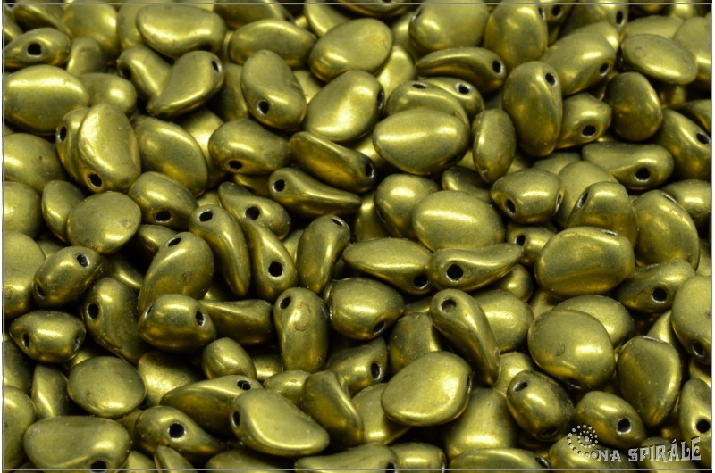 Tulip Petal 6x8 mm - Metallics Khaki, 30 ks