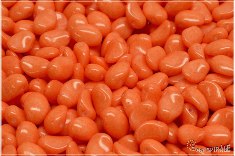 Tulip Petal 6x8 mm - Chalk Summer Pastel Tangerine, 30 ks
