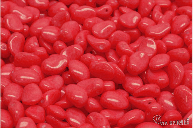 Tulip Petal 6x8 mm - Chalk Summer Pastel Watermelon, 30 ks