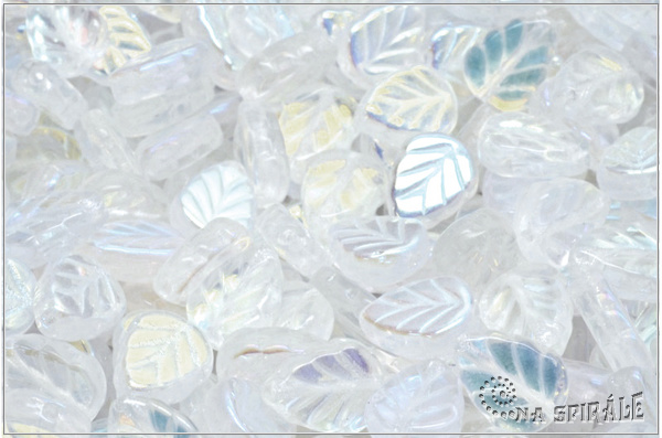 List mtov 10x8 mm - Crystal AB, 20 ks