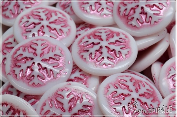 Kaboon vloka 21 mm - Chalk Pink Wash, 1 ks
