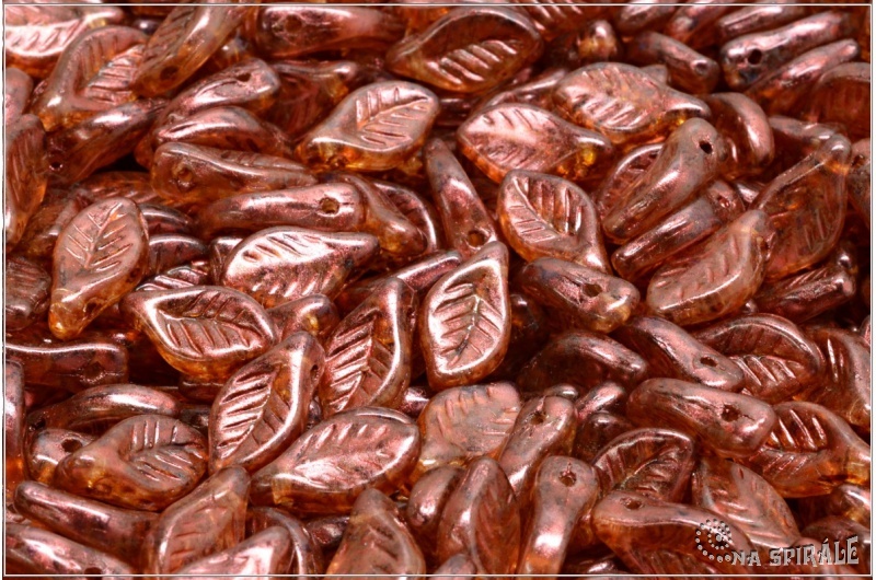 List bobkov 6x12 mm - Crystal, Herbs&Spices Cinnamon, 20 ks