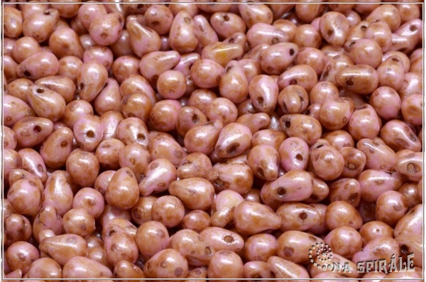 Kapiky/Drops 4x6 mm, Chalk Herbs&Spices Ginger, 60 ks