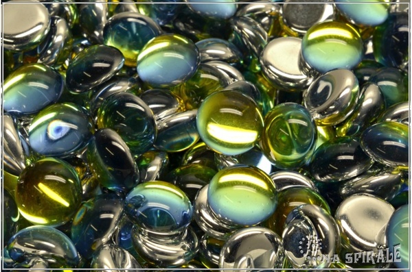 Kaboon kulat 10 mm - Crystal Tabac, 2 ks