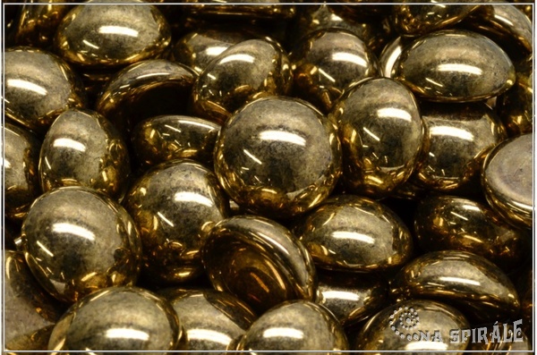 Kaboon kulat 14 mm - Jet Gold, 1 ks