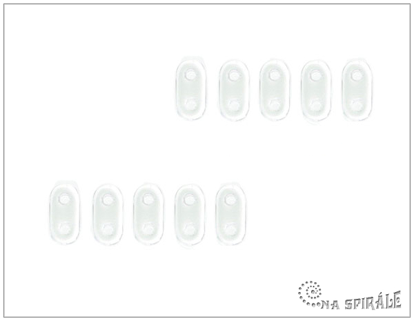 CzechMates Bar 6 mm, Crystal, 50 ks