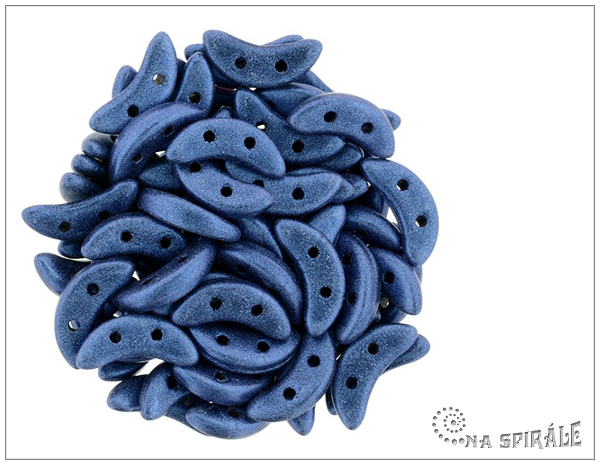 CzechMates Crescent, Metallic Suede Blue, 30 ks