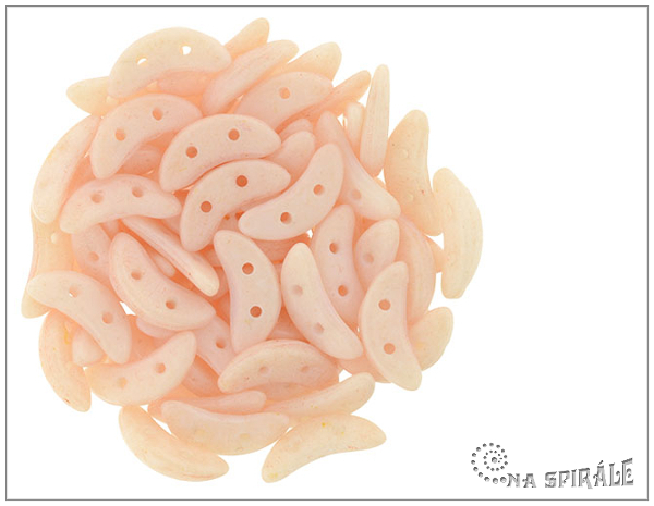 CzechMates Crescent, Opaque Peach Echo, 30 ks