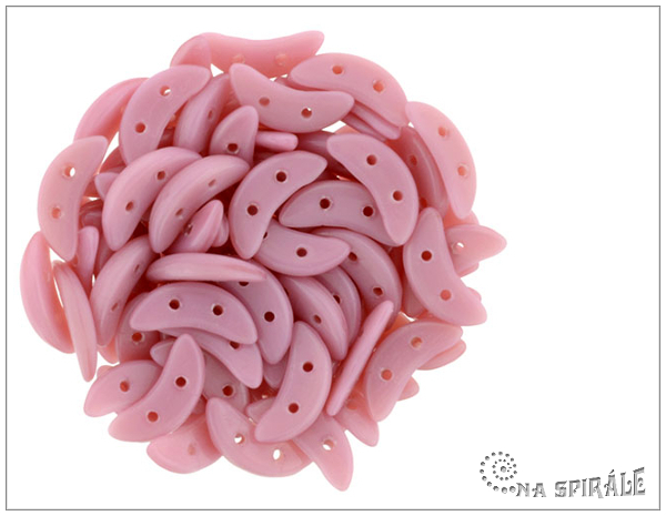 CzechMates Crescent, Pink Coral, 30 ks