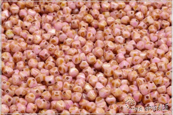 Lucerny 4x4 mm, Chalk Herbs&Spices Ginger, 100 ks