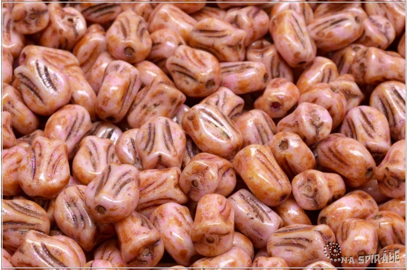 Tulip�n - Tulip Mini, 9x7 mm, Chalk Herbs&Spices Ginger, 12  ks