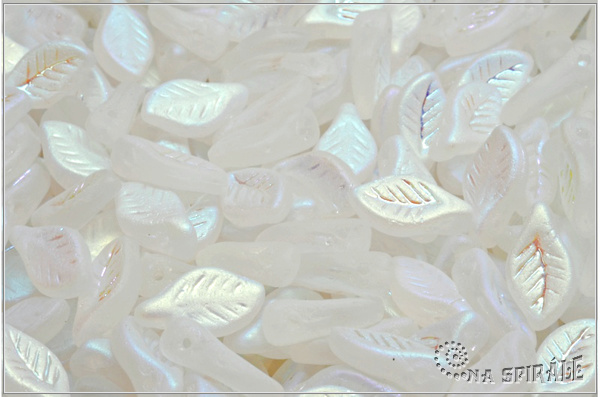 List bobkov 6x12 mm - Crystal Matted AB Full, 20 ks