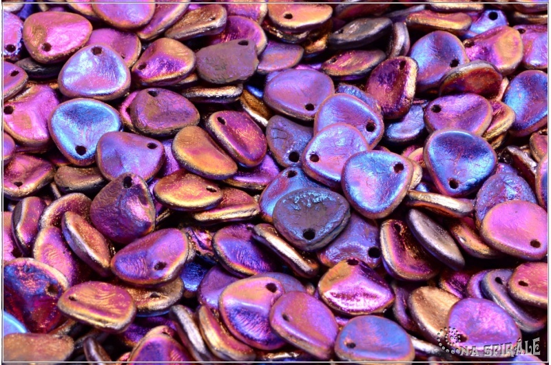 Rose petal 7x8 mm, Etched Crystal Sliperit Full, 50 ks