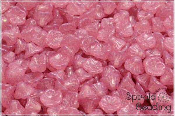 Kytiky - kalky 7x5 mm, Crystal Milky Opal Rose, 25 ks