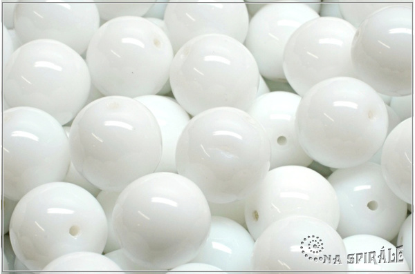 Kuliky 12 mm, Chalk White, 1 ks