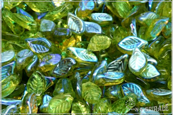 List bobkov 6x12 mm - Olivine AB, 20 ks