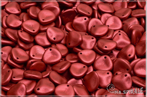 Rose petal 7x8 mm, Lava Red, 50 ks