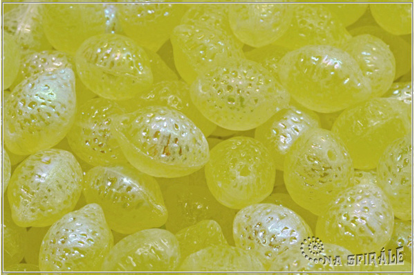 Citron - Lemon 10x14 mm, Citrine Matted AB, 6 ks