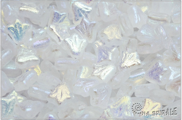 Lily - Lilie, 9x9 mm, Crystal Etched AB Full, 12  ks
