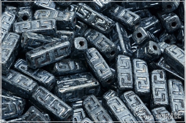 Celtic Block LH 15x5 mm, Jet Metallic Hematite, 6 ks