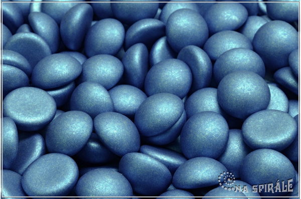 Kaboon kulat 10 mm - Dusty Blue, 2 ks