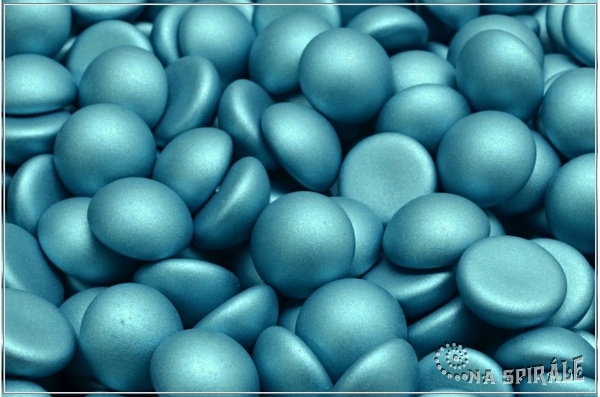 Kaboon kulat 10 mm - Dusty Aqua, 2 ks