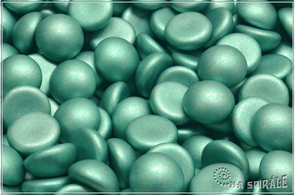 Kaboon kulat 10 mm - Dusty Mint, 2 ks