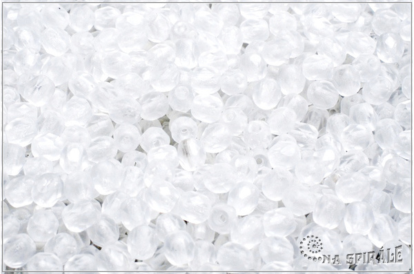 Oh�ovky 4 mm, Crystal Matted, 50 ks