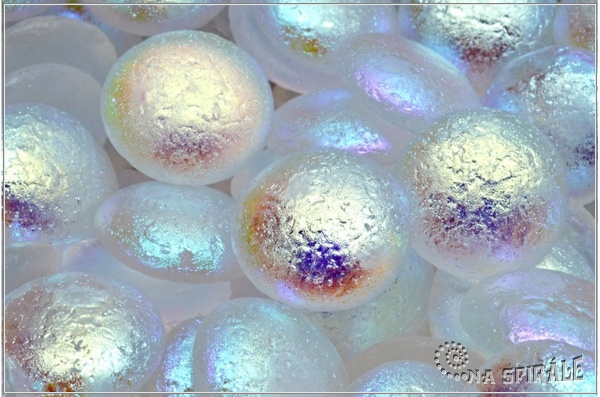 Kaboon kulat 18 mm - Crystal Etched AB, 1 ks