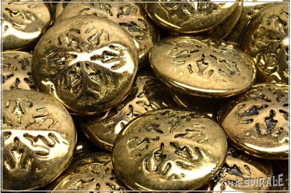 Kaboon vloka 21 mm - Jet Gold, 1 ks