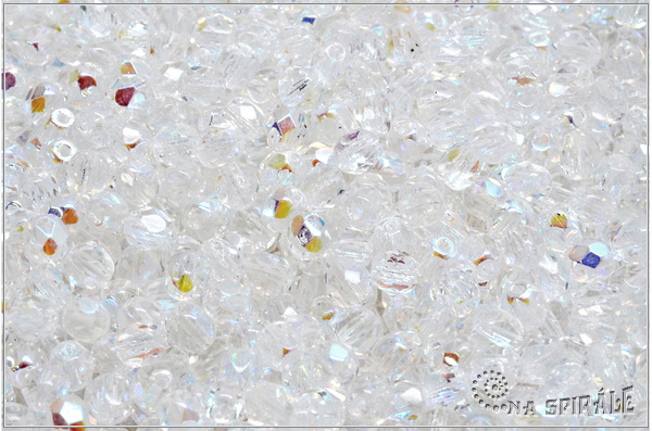 Oh�ovky 4 mm, Crystal AB, 50 ks